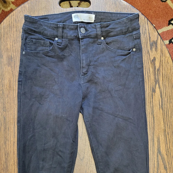 RSQ Mid-rise Black Jegging Size Junior's 5 - Picture 4 of 12